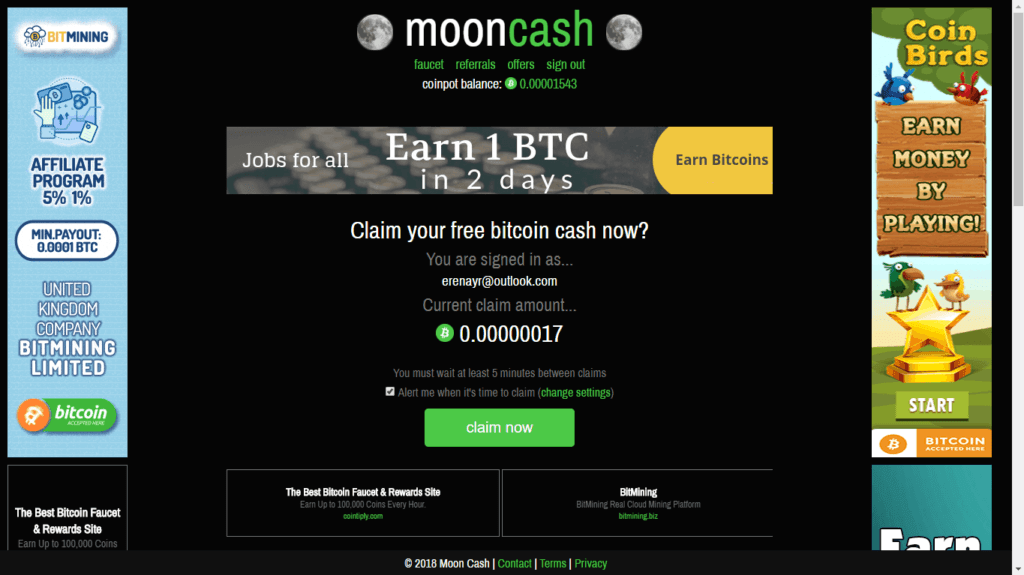 Best Legit Cryptocurrency Faucets You Can Trust 6 Mooncash - Best Legit Cryptocurrency Faucet