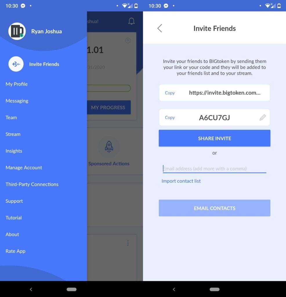 BIGtoken Review, FAQs and Guide: Legit or Not? 21 Invite Friends In BIGtoken