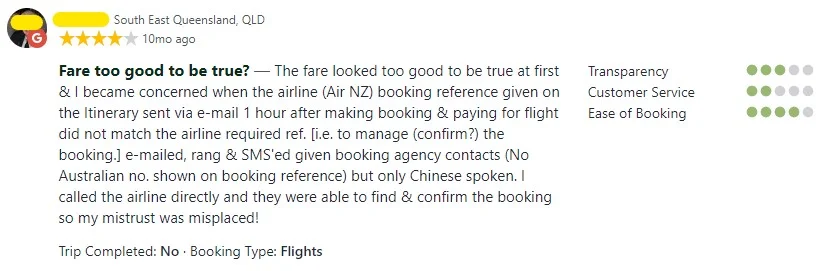 TravelGo Customer Review 2