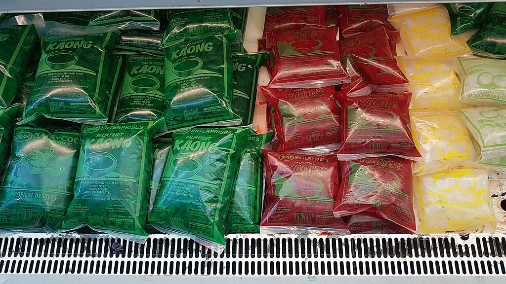 Kaong: The Sweet Sugar Palm Fruit, Growing Tips, And Nutritional Benefits 5 Kaong jelly, packed and sold commercially in the Philippines.