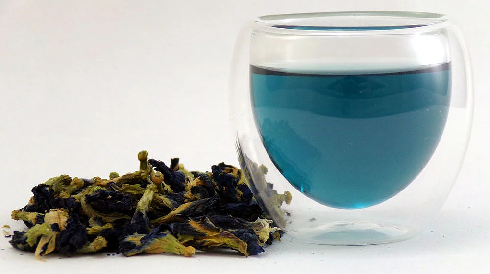 What Is A Blue Butterfly Pea Flower: Characteristics, Usage, And Cultivation 6 The dried flowers of the Butterfly Pea flower, alongside the tea.