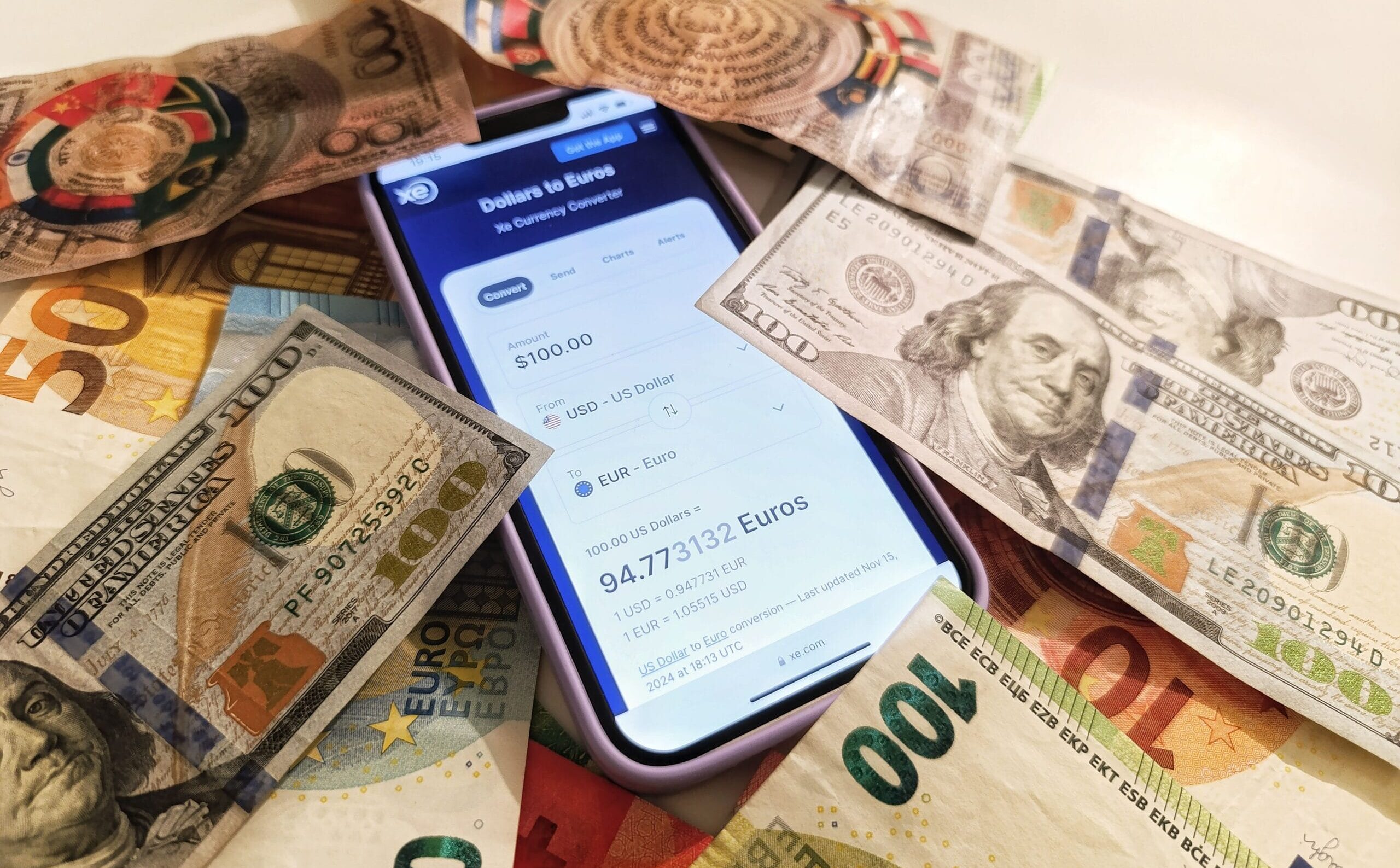 A smartphone screen showing Cash App and Venmo balances side by side