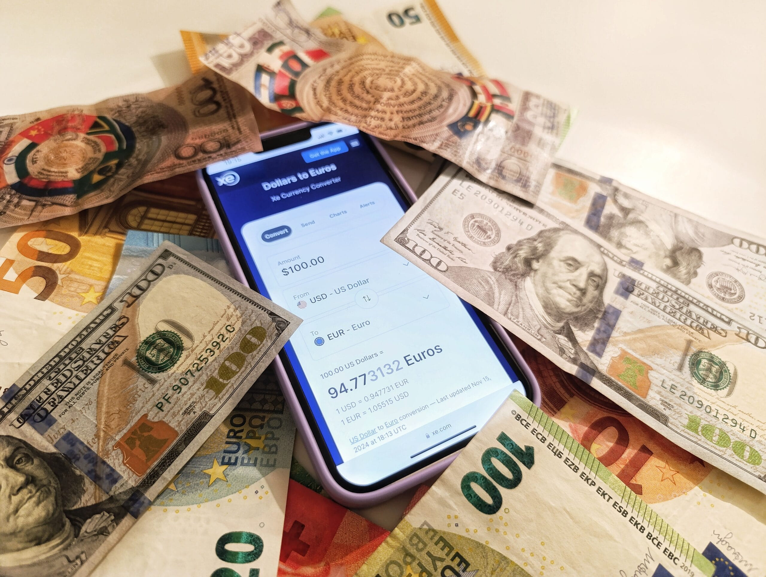 A smartphone screen showing Cash App and Venmo balances side by side