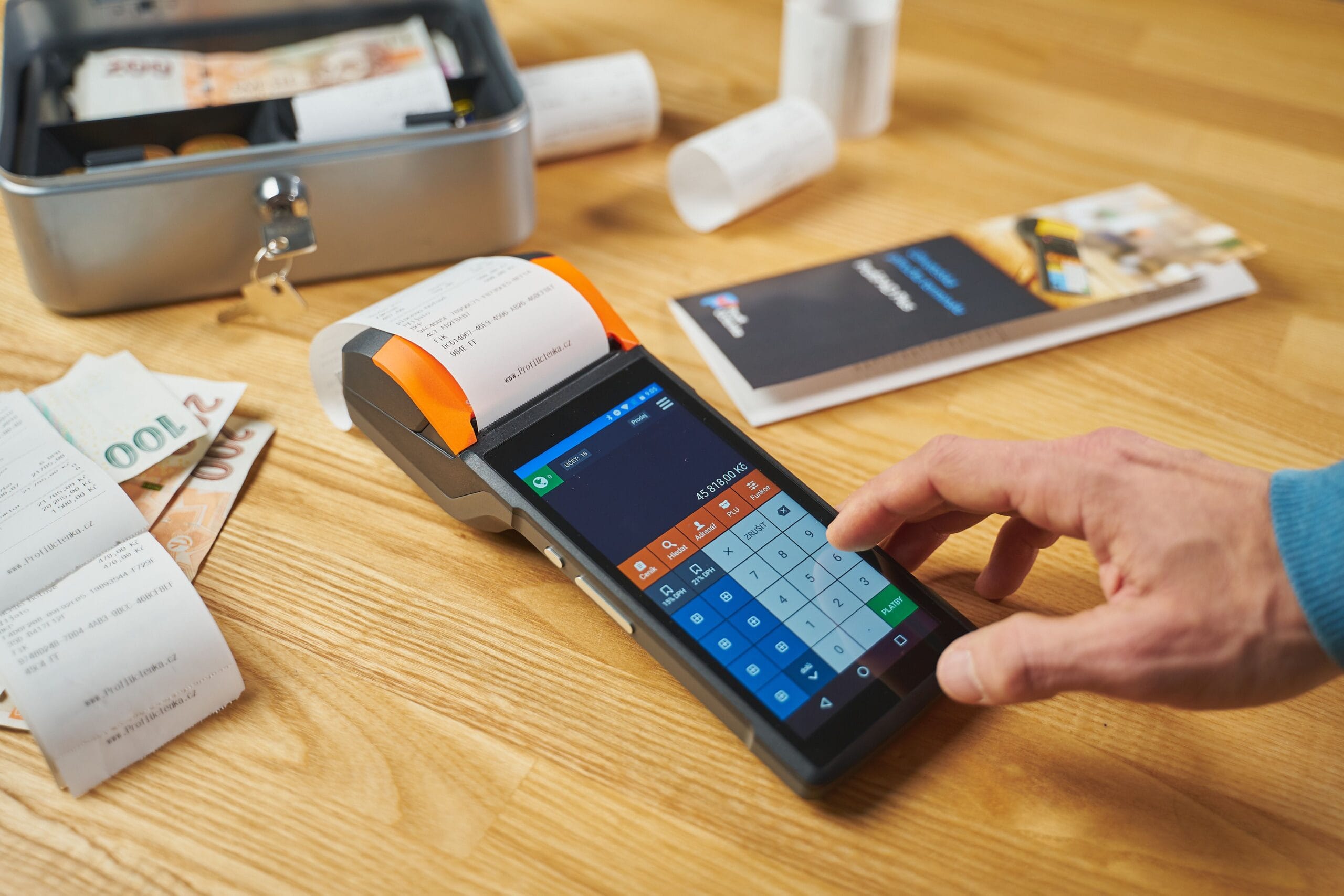 Best Receipt Scanning Apps That Actually Pay Real Cash 4 Person smiling while holding a phone showing a cash balance from a receipt app