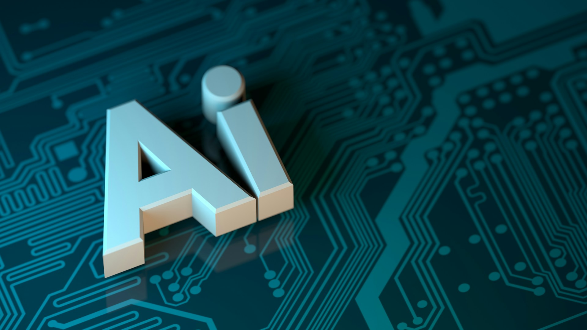 AI Training Data Jobs: Legit Platforms, Pay & Risks 1 The letters AI in white 3D block font on a dark teal circuit board