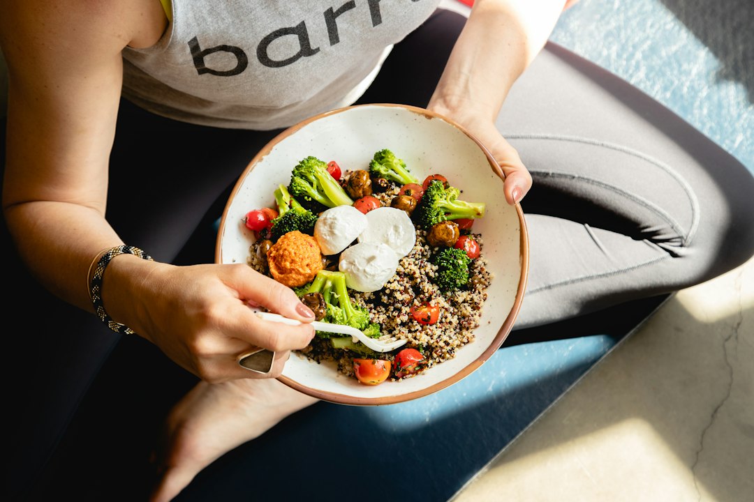 Nutrition Tips: Where to Start 2 Colorful assortment of fresh vegetables, whole grains, and beans on a kitchen countertop